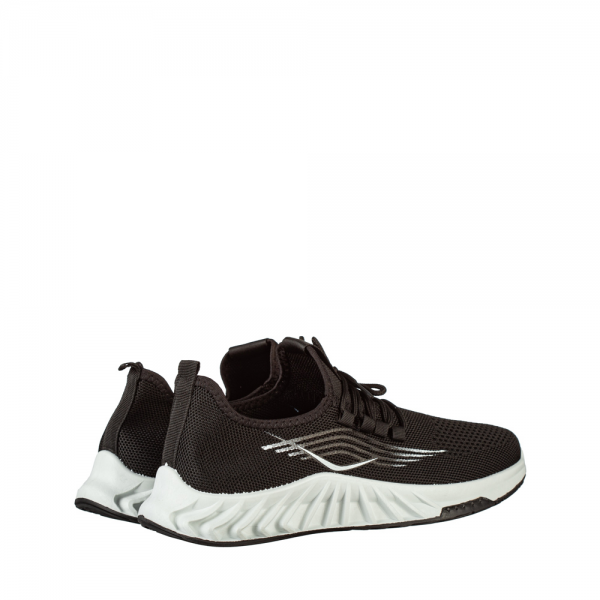 Мъжки спортни обувки черни от текстилен материал  Stroben, 4 - Kalapod.bg